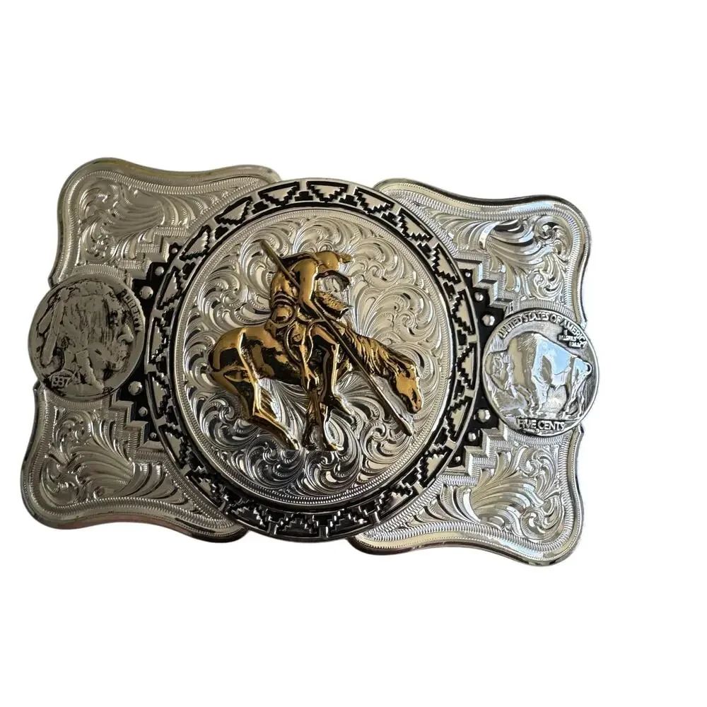 Montana Silver Smiths Southwest collection with End of the Trail Belt Buckle